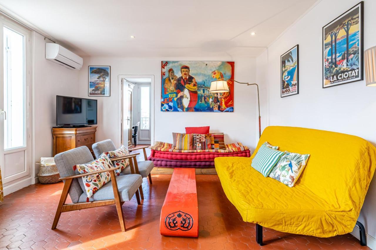 Balcon Filant, Vue 180, Store, Netflix, Clim ,Ascenseur, T2, Acces Avec Code Lägenhet Marseille Exteriör bild